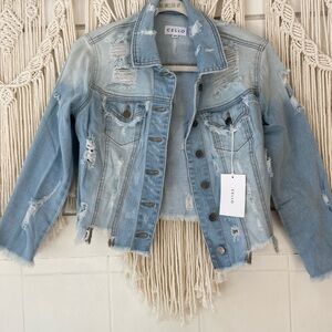 CELLO DISTRESSED JACKET SIZE S
